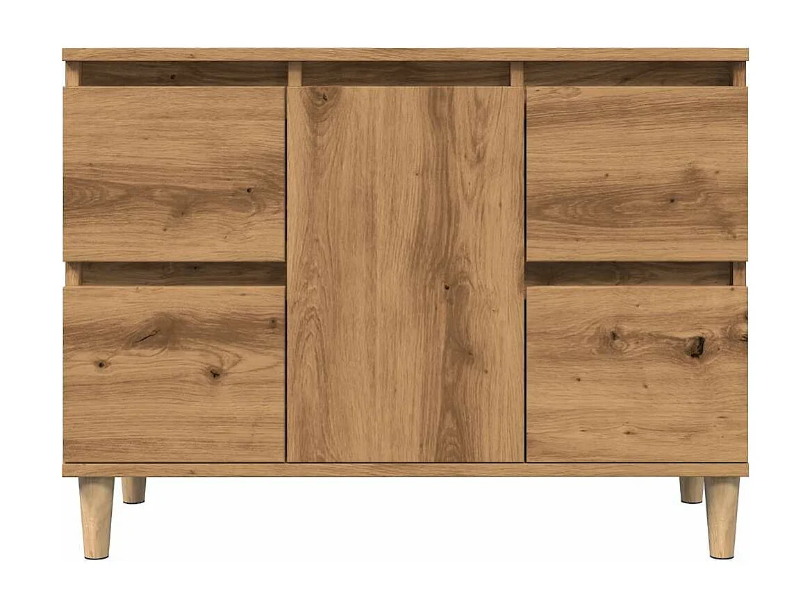 Mueble lavabo roble craft 80x33x60 cm madera de ingeniería