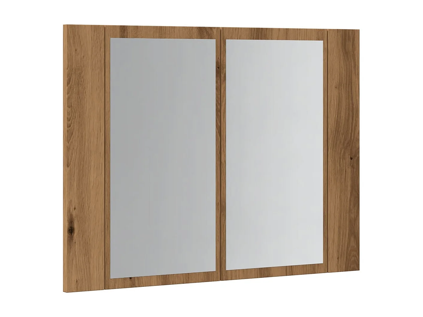Armoire à miroir LED chêne artisanal 60x12x45cm bois ingénierie