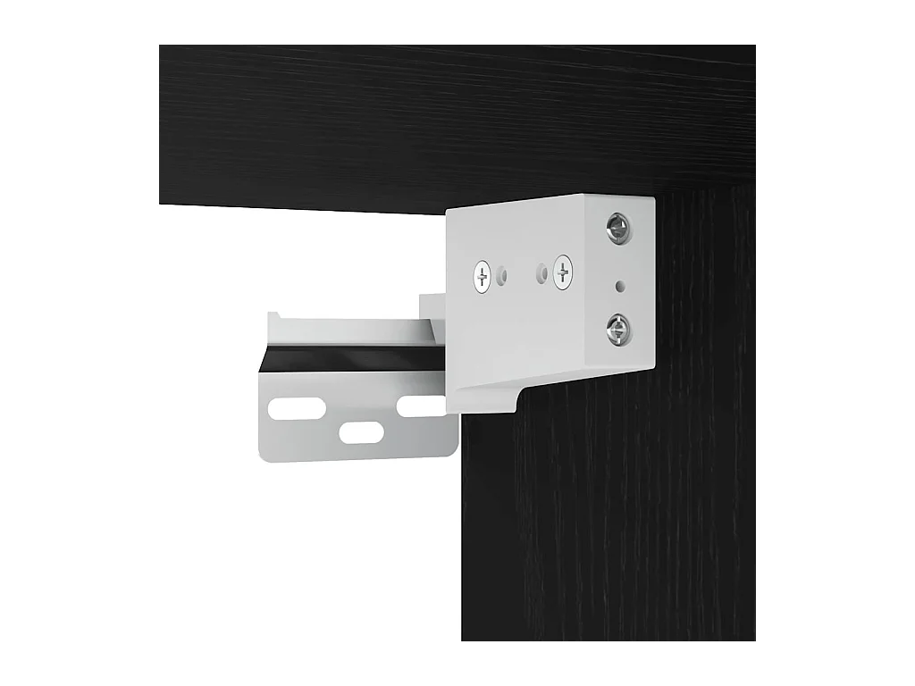 Armoire murale de bain noir 60x25x40 cm bois d'ingénierie