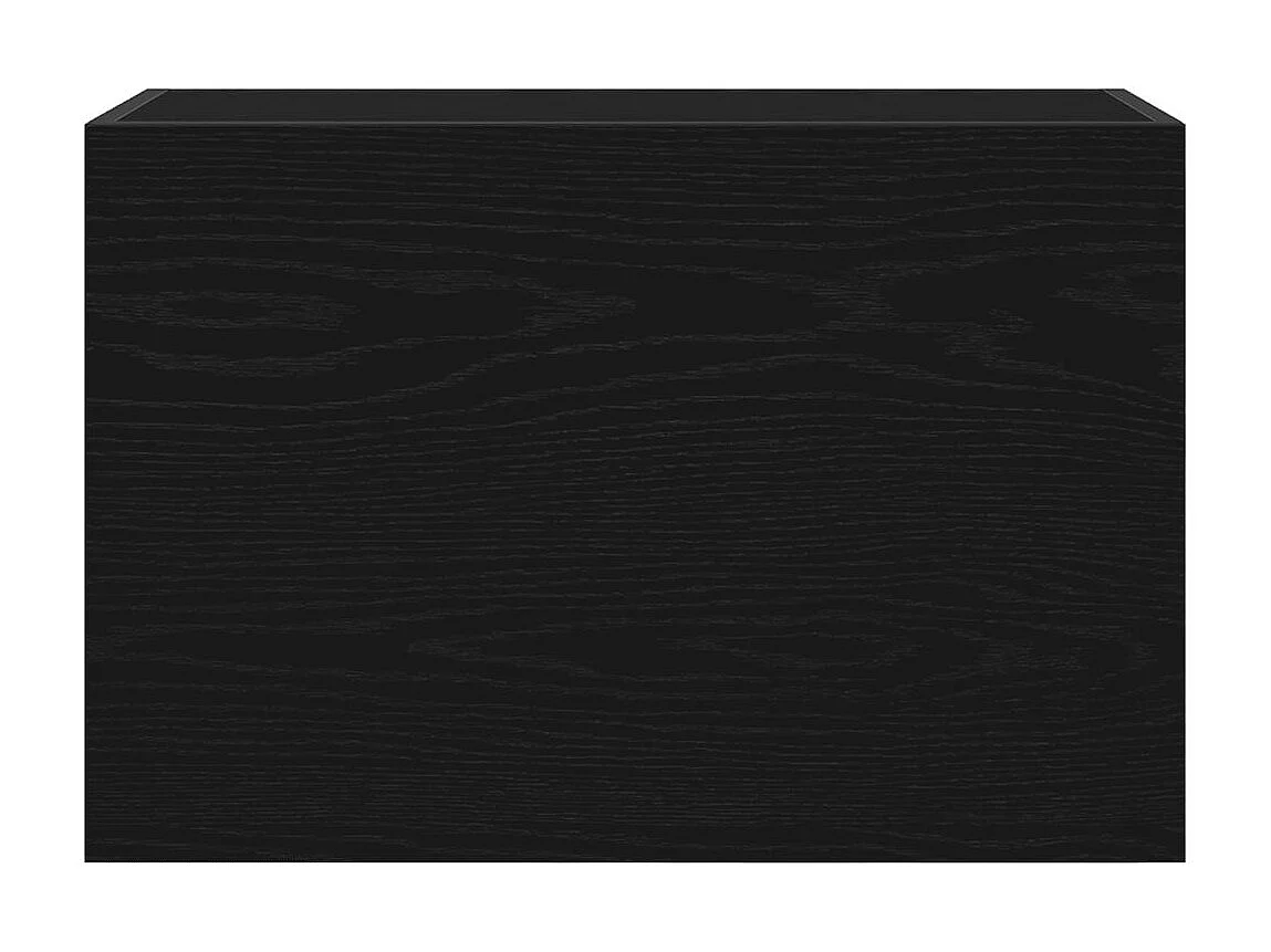 Armoire murale de bain noir 60x25x40 cm bois d'ingénierie