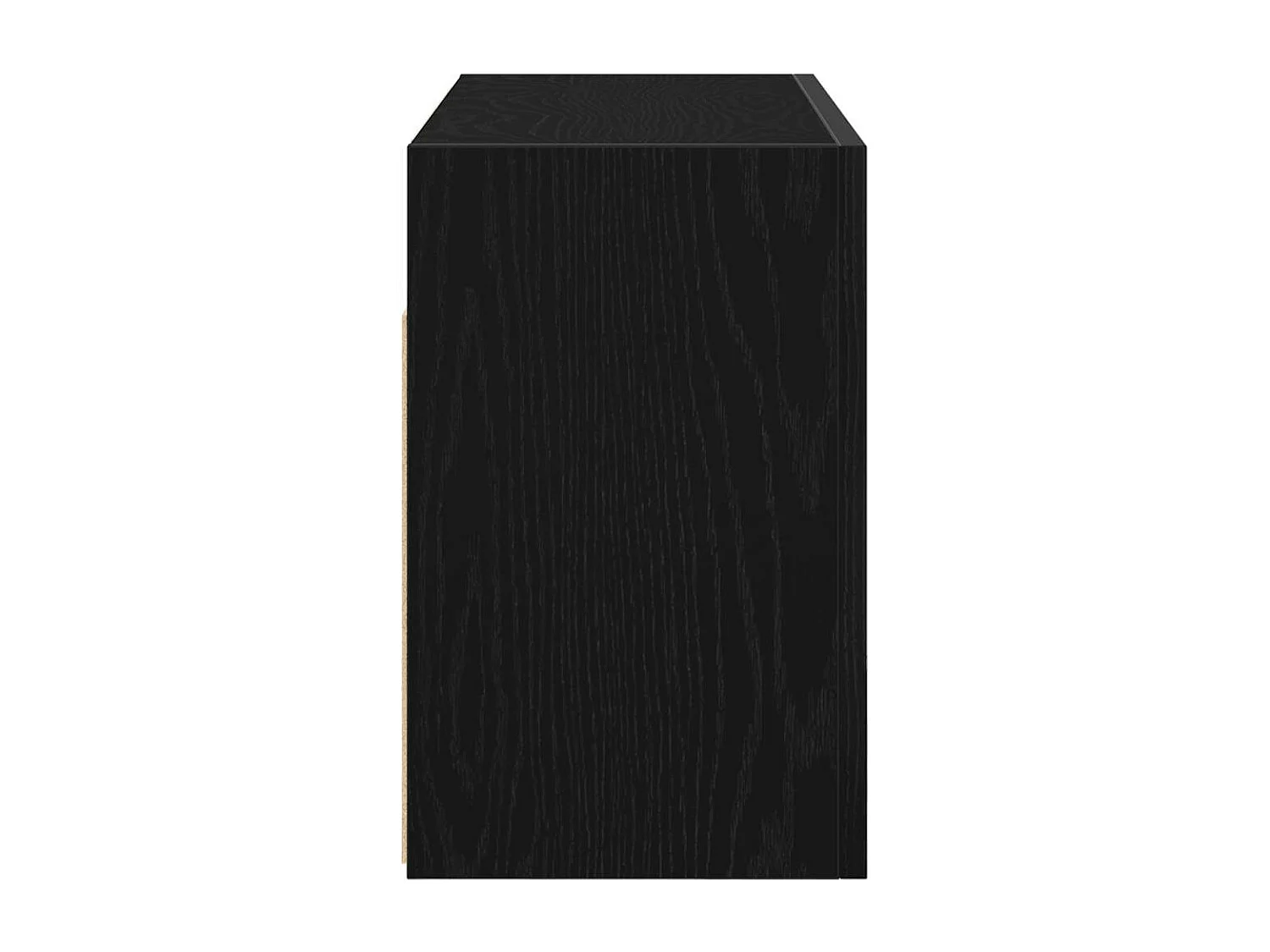 Armoire murale de bain noir 60x25x40 cm bois d'ingénierie