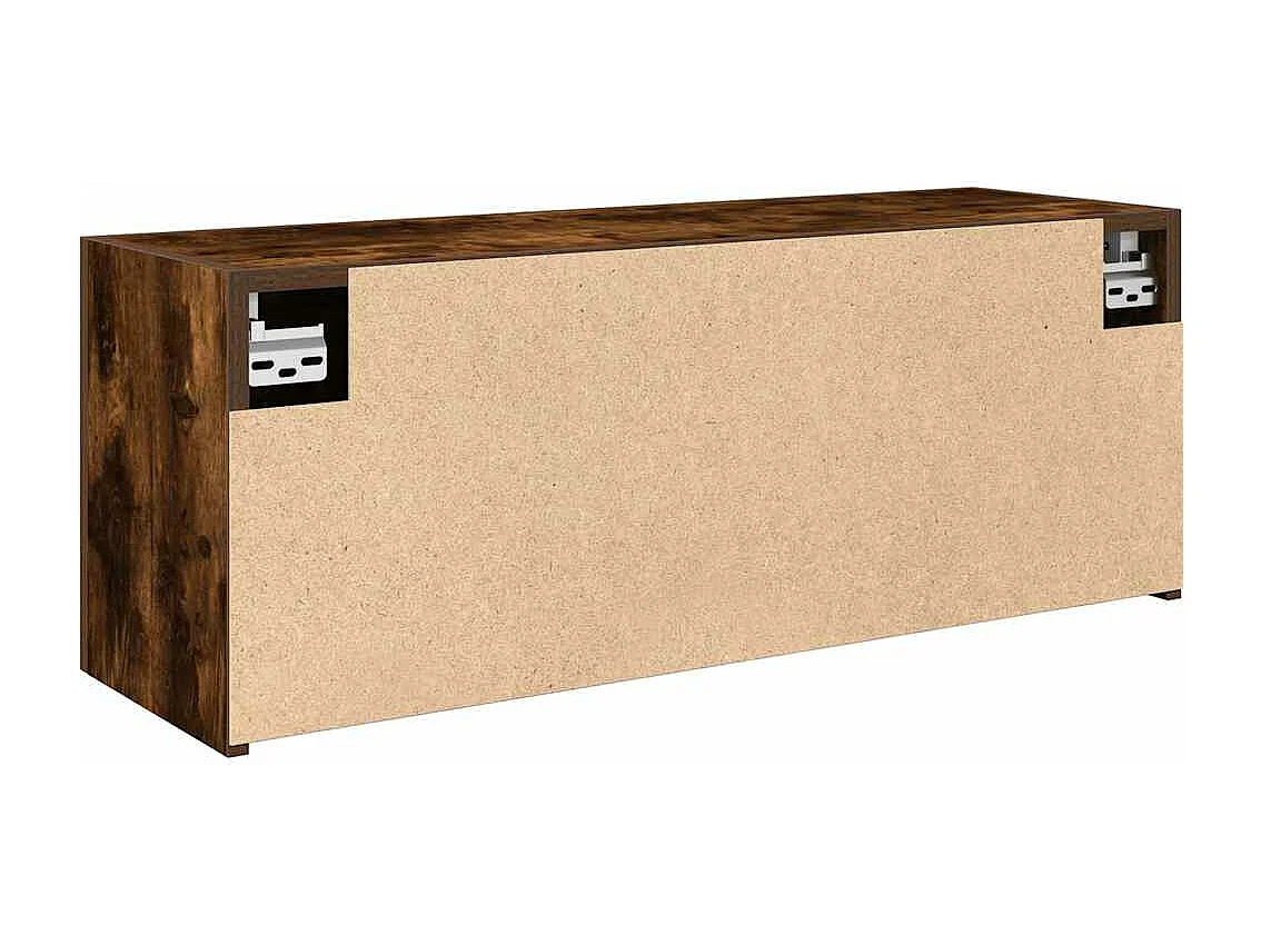 Armoire murale de bain chêne fumé 80x25x30 cm bois d'ingénierie