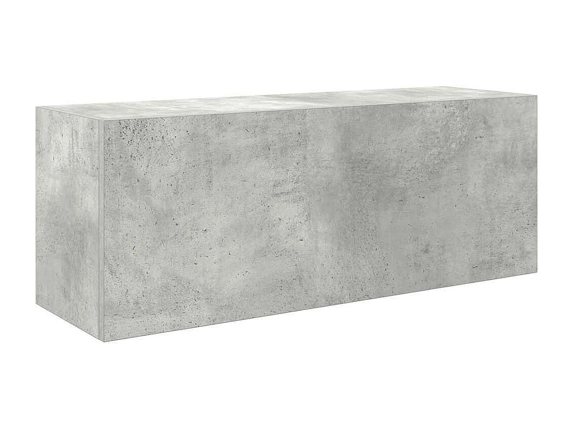 Armoire murale de bain gris béton 80x25x30 cm bois d'ingénierie