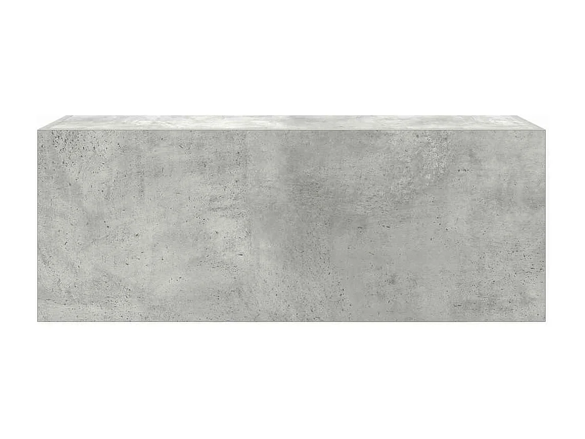 Armoire murale de bain gris béton 80x25x30 cm bois d'ingénierie