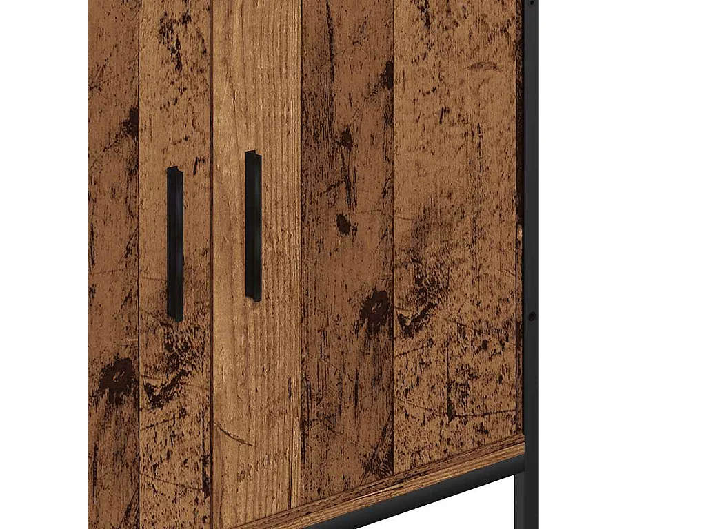 Armoire lavabo vieux bois 60x30x60 cm bois d'ingénierie