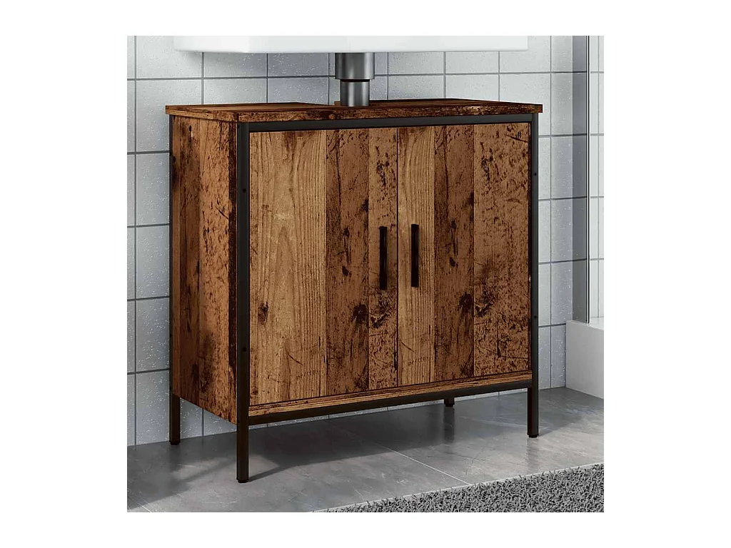 Altholz Waschbeckenunterschrank 60x30x60 cm Holzwerkstoff