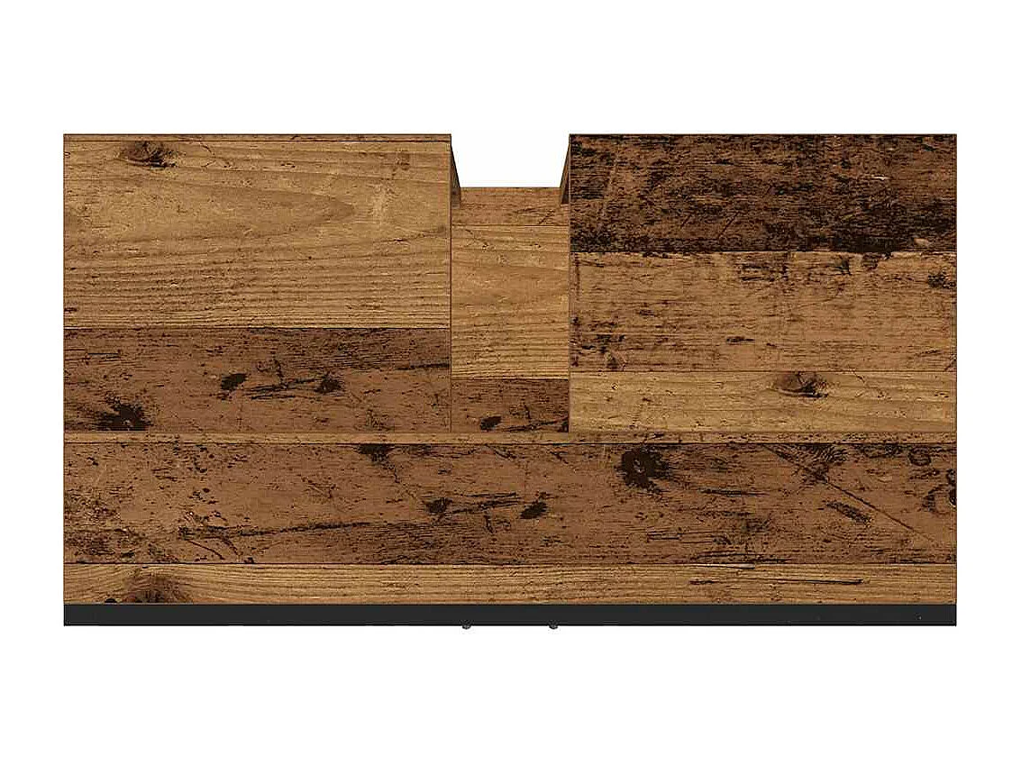 Armoire lavabo vieux bois 60x30x60 cm bois d'ingénierie