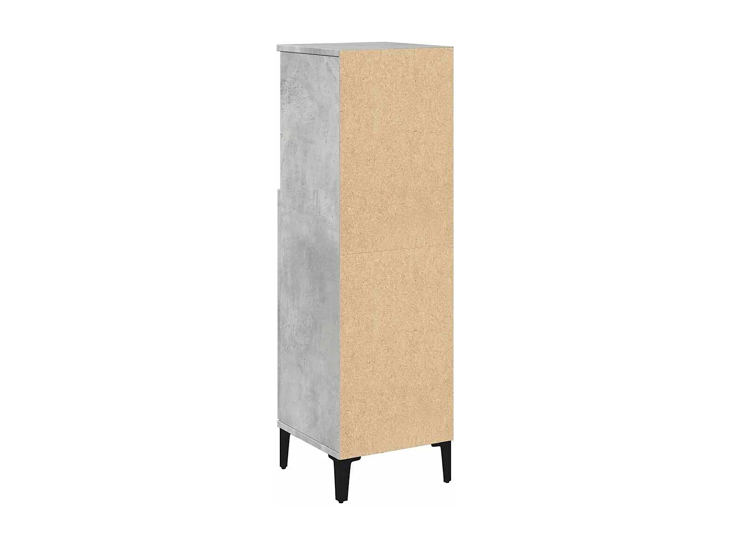 Armoire de salle de bain gris béton 30x30x100 cm