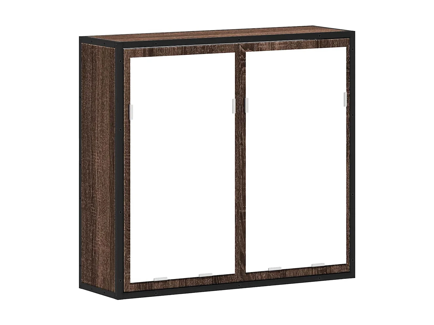 Armoire à miroir de salle de bain chêne marron bois ingénierie