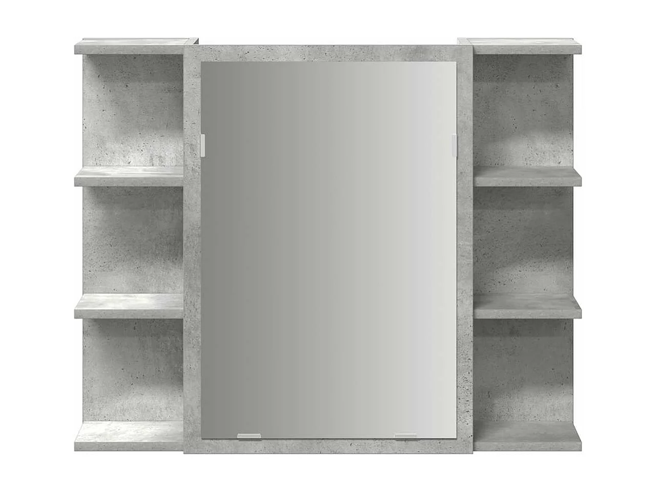 Armoire à miroir de bain Gris béton 80x20,5x64 cm Aggloméré