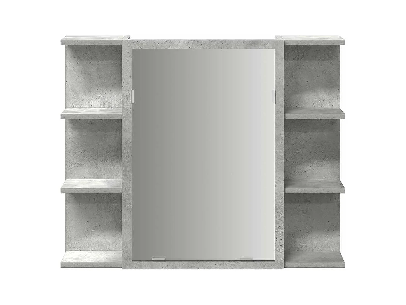 Armoire à miroir de bain Gris béton 80x20,5x64 cm Aggloméré