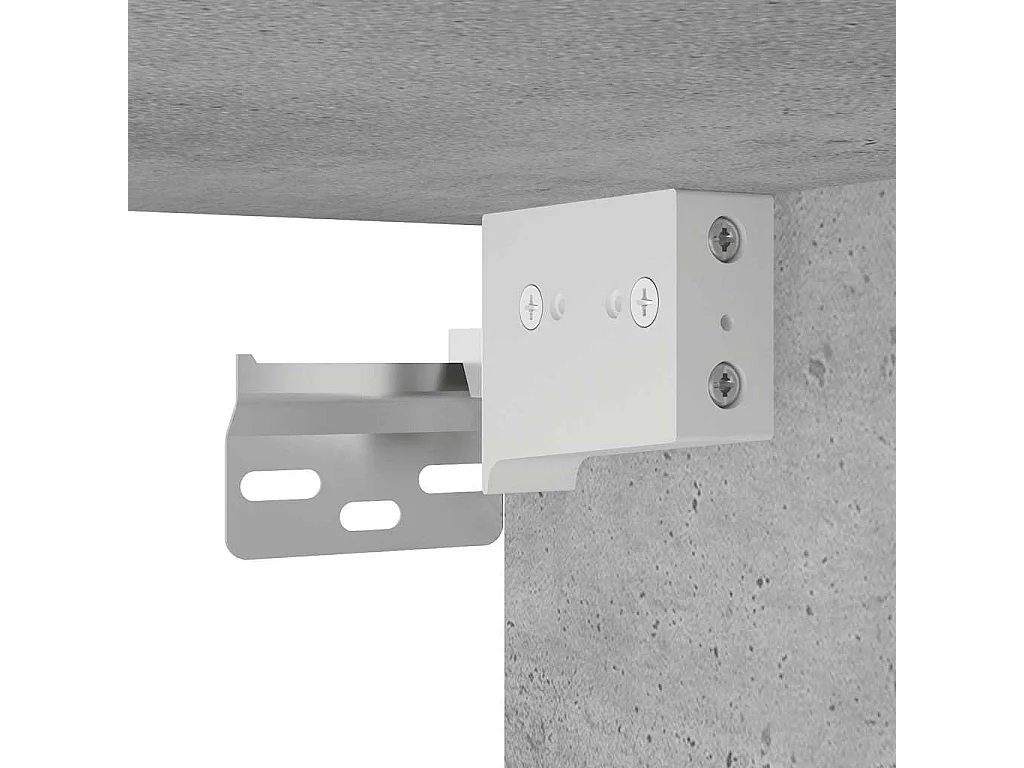 Armoire à miroir de bain Gris béton 80x20,5x64 cm Aggloméré