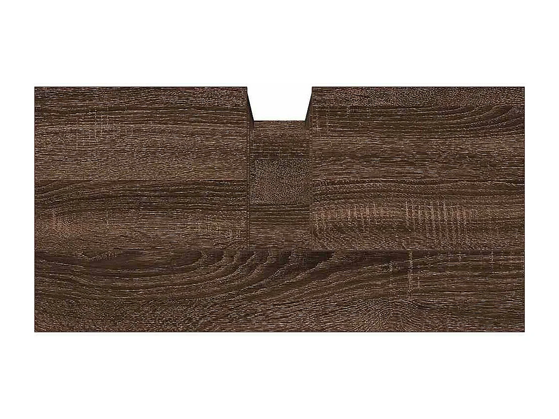 Badezimmer Waschbeckenunterschrank Eiche braun 60x30x60 cm