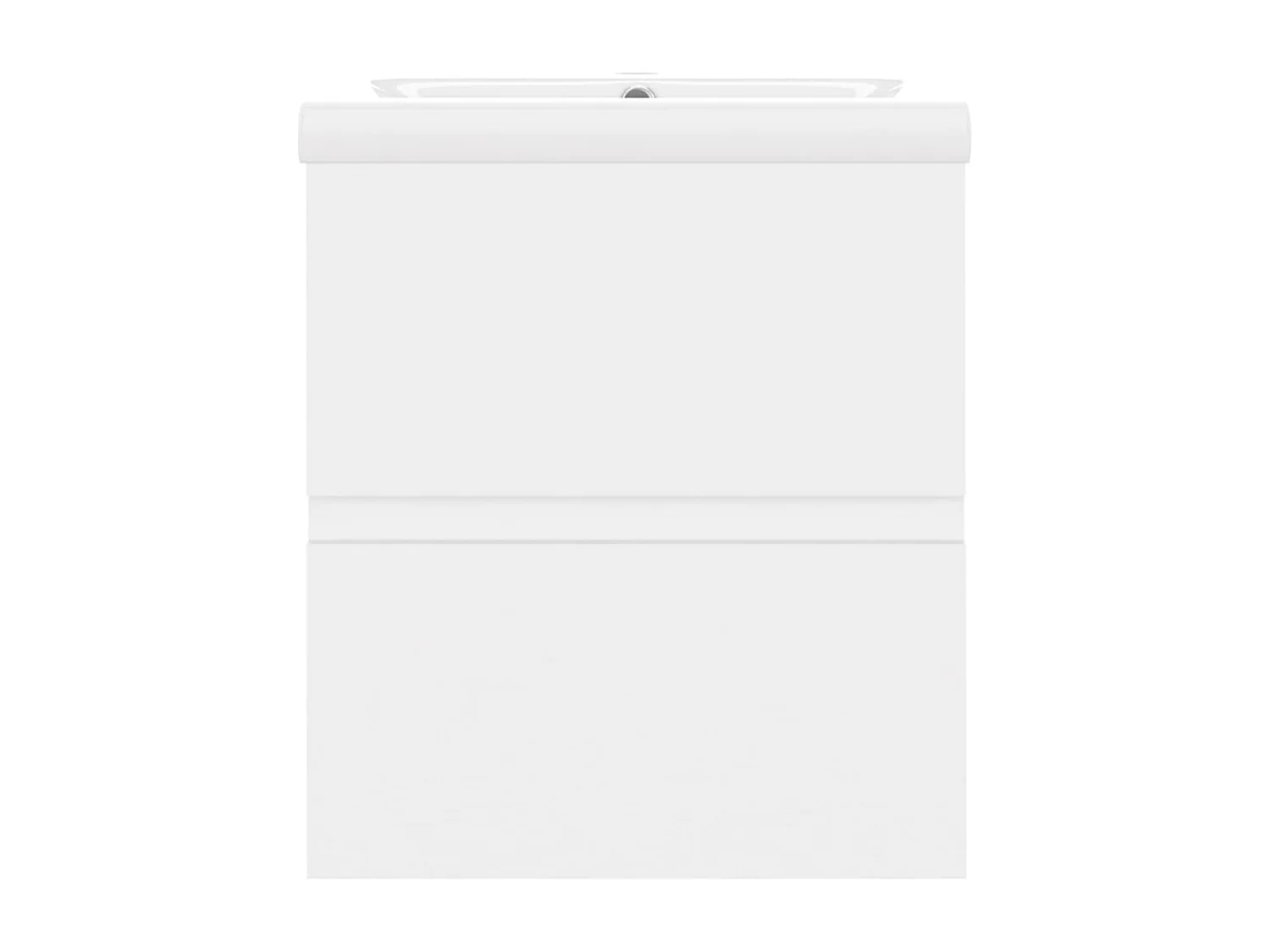 Armoire d'évier avec lavabo intégré Blanc Aggloméré