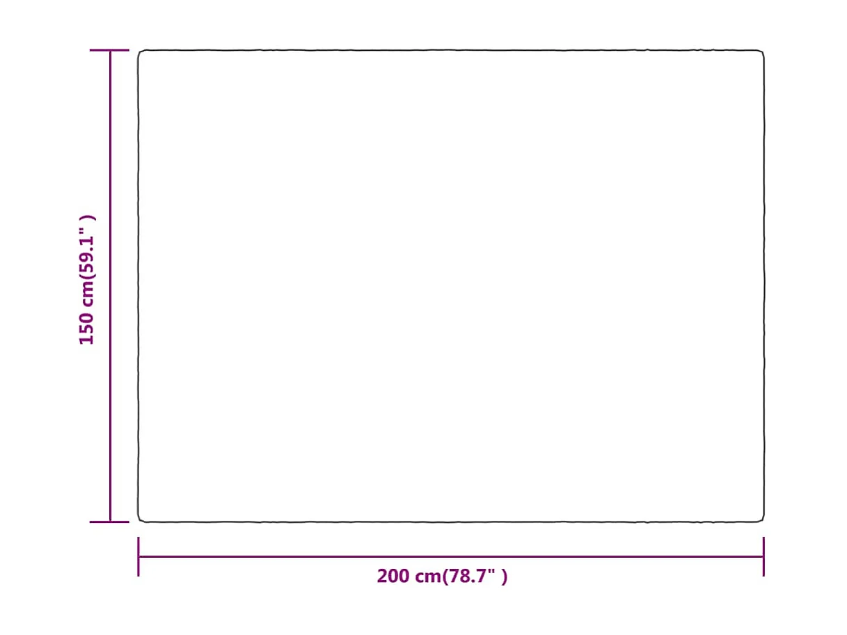 Couverture brume du désert 150x200 cm polyester