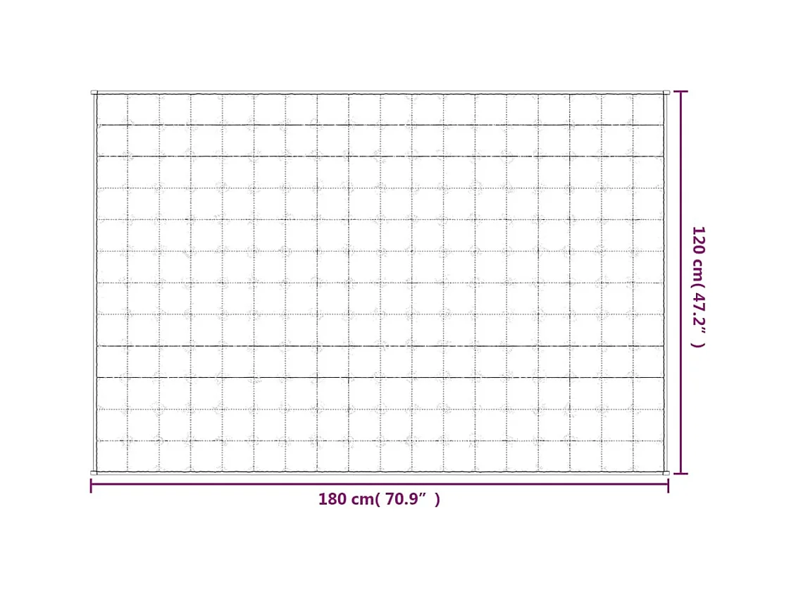 Manta ponderada Gris 120x180 cm 9 kg Tejido