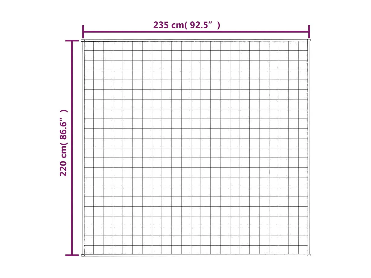 Gewichtsdecke Light Cream 220x235 cm 11 kg Stoff