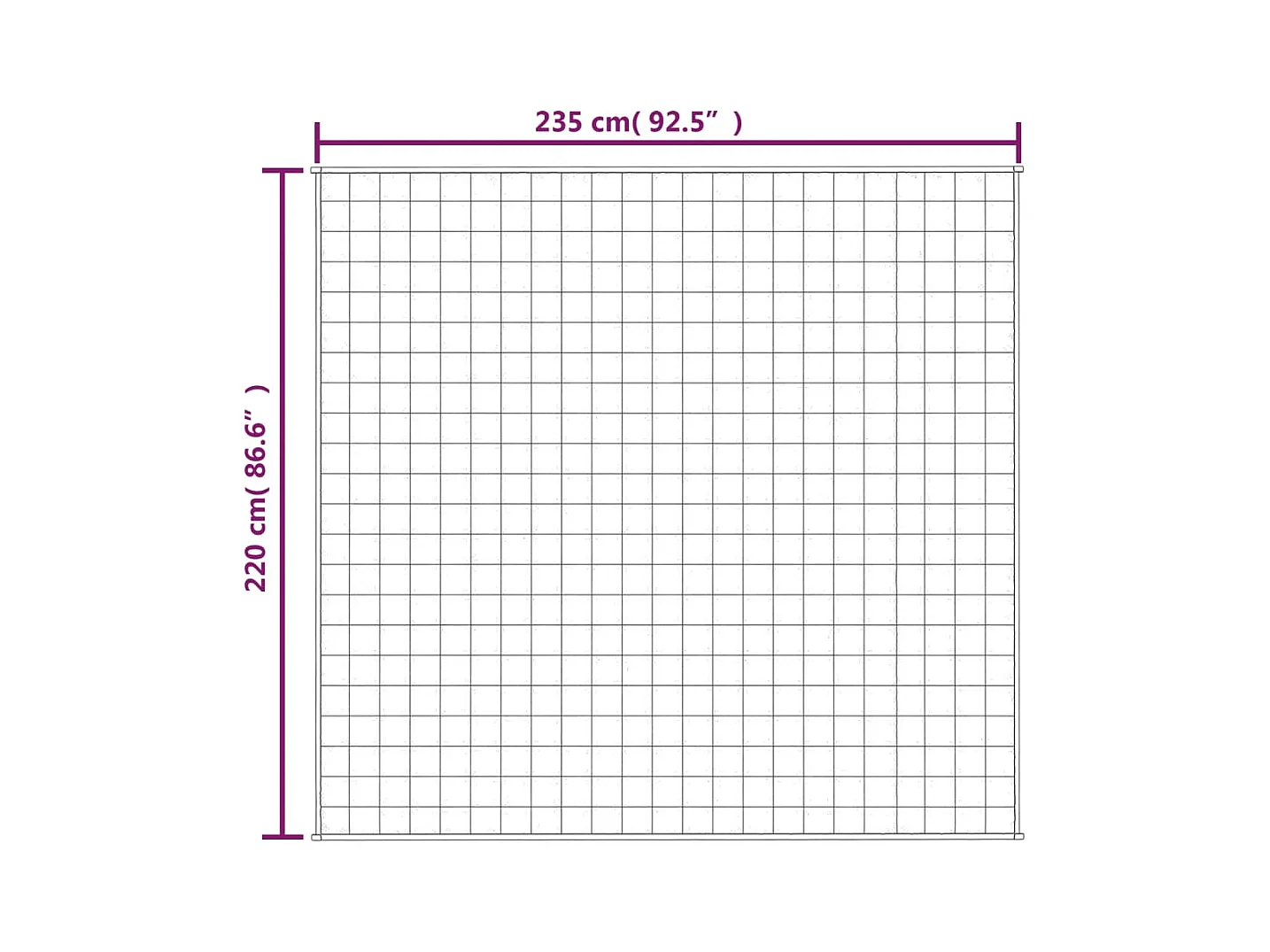 Verzwaarde deken licht crème 220x235 cm 15 kg stof