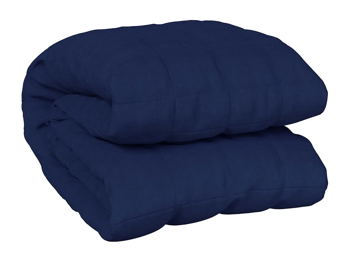Coperta ponderata Blu 135x200 cm 10 kg Tessuto