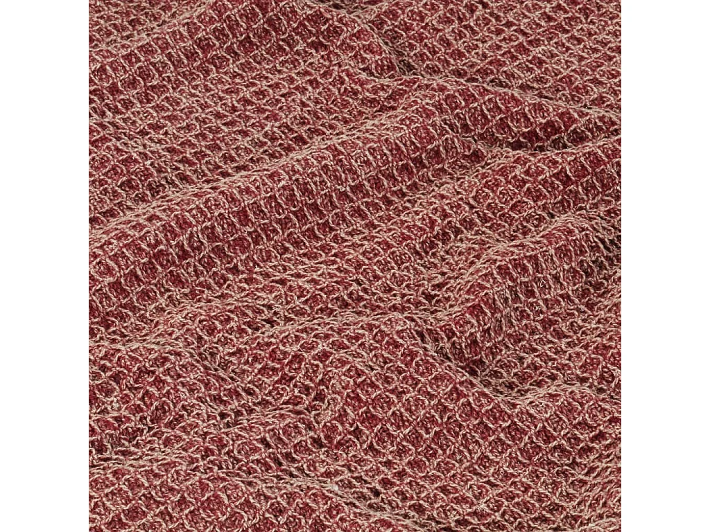 Couverture en coton 160 x 210 cm Bordeaux