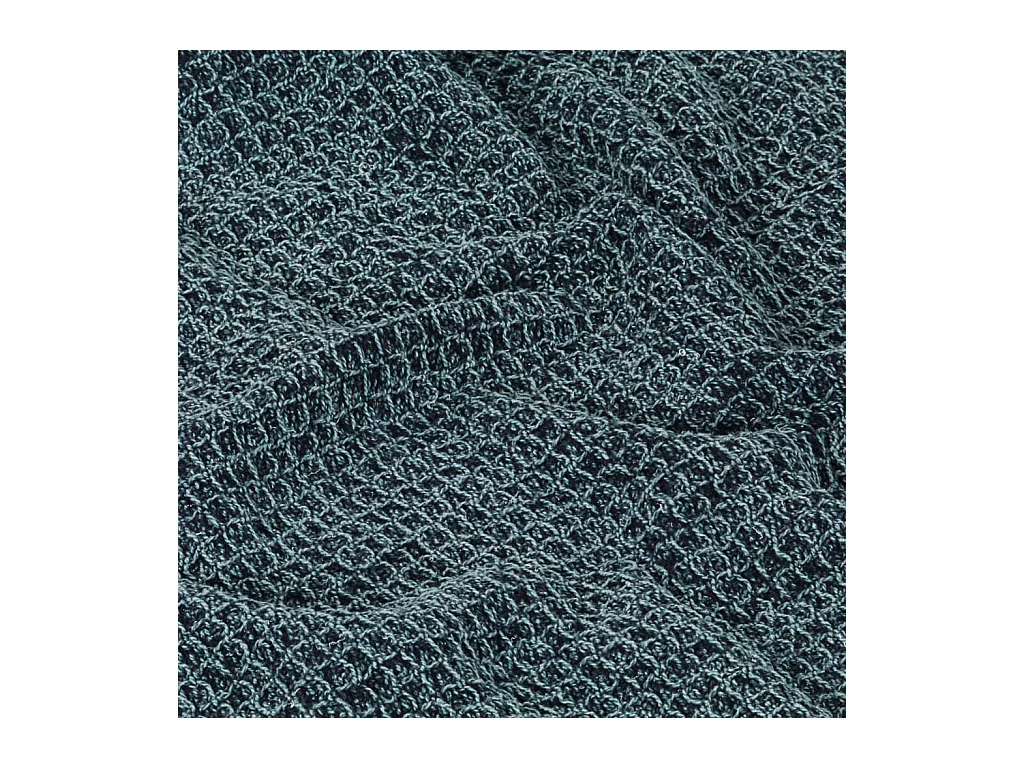 Couverture en coton 220 x 250 cm Bleu indigo