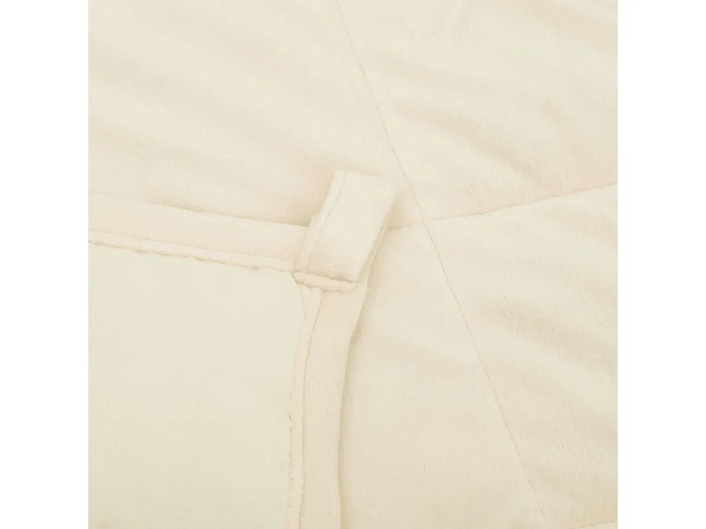 Verzwaarde deken licht crème 220x230 cm 15 kg stof