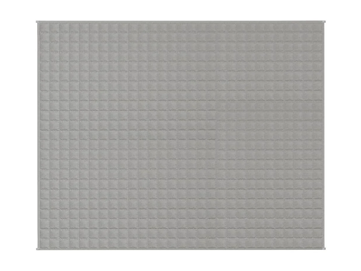 Gewichtsdecke Grau 235x290 cm 15 kg Stoff
