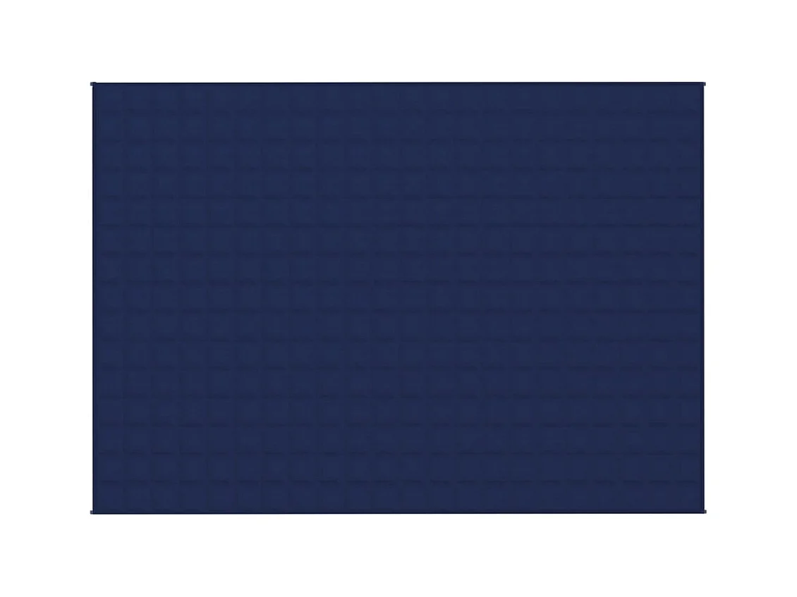 Couverture lestée Bleu 155x220 cm 11 kg Tissu