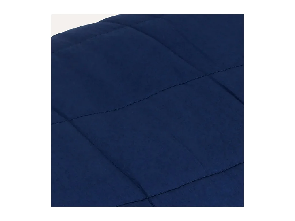 Couverture lestée Bleu 155x220 cm 11 kg Tissu