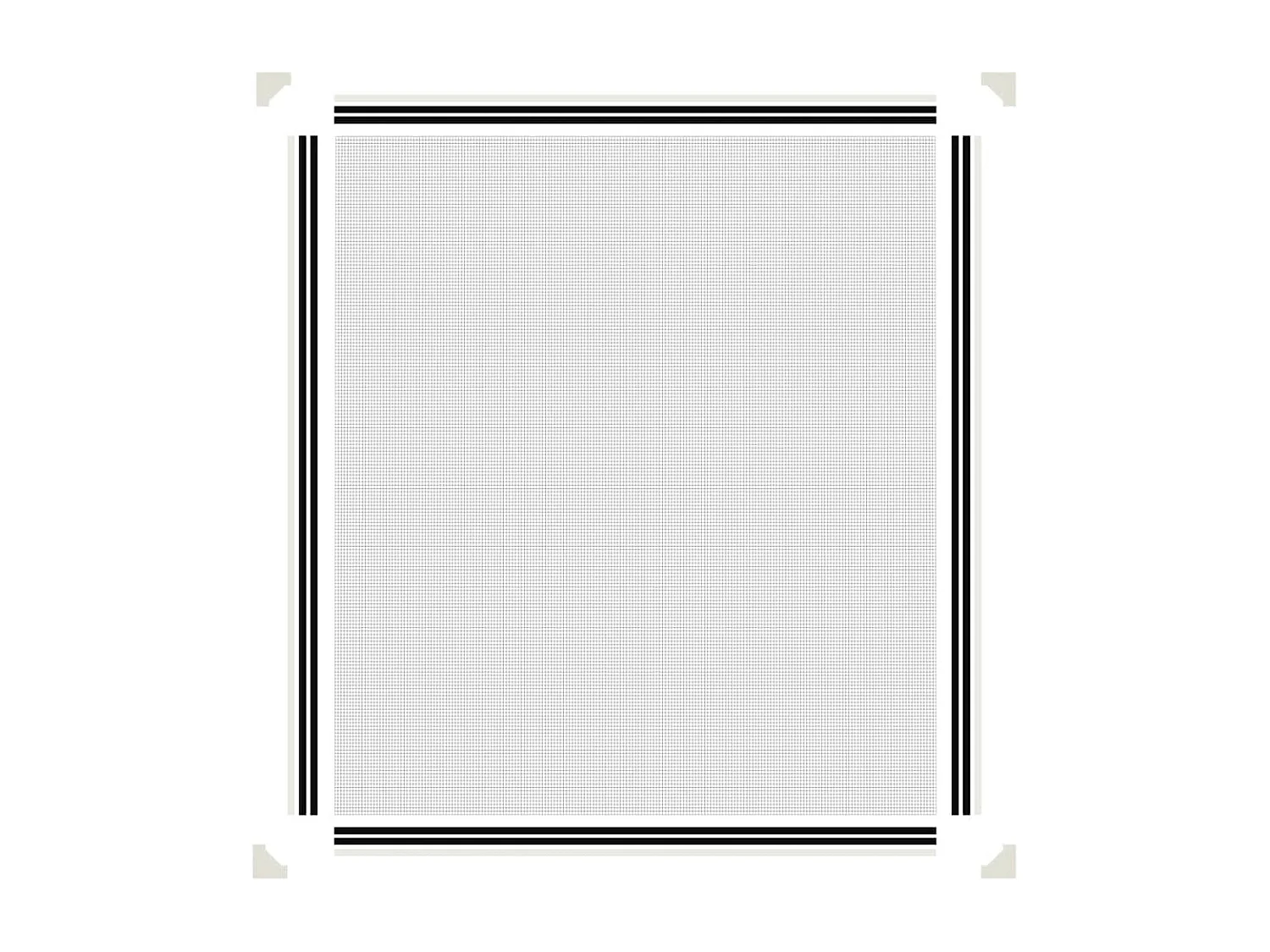 Mosquitera magnética para ventanas blanca 130x150 cm