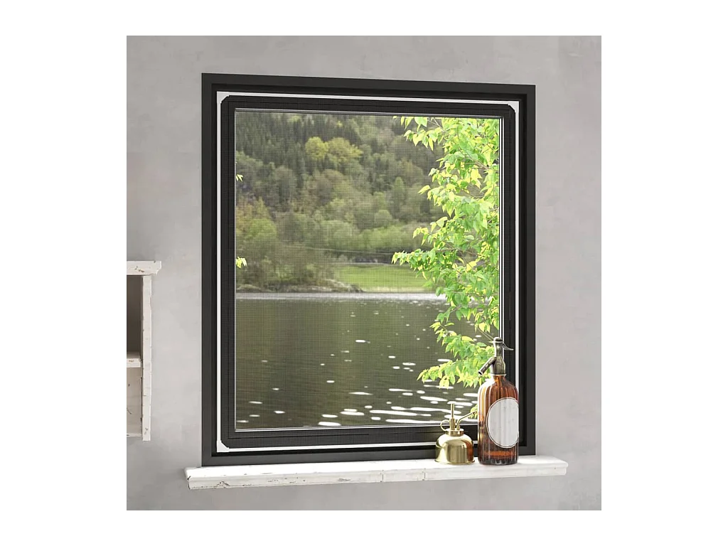 Moustiquaire magnétique pour fenêtres blanc 130x150 cm