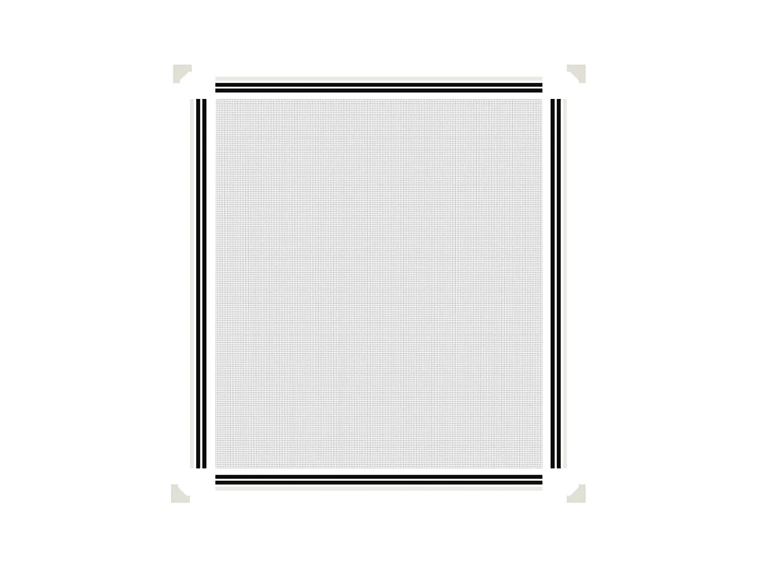 Moustiquaire magnétique pour fenêtres blanc 130x150 cm