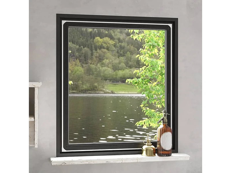 Moustiquaire magnétique pour fenêtres blanc 130x150 cm