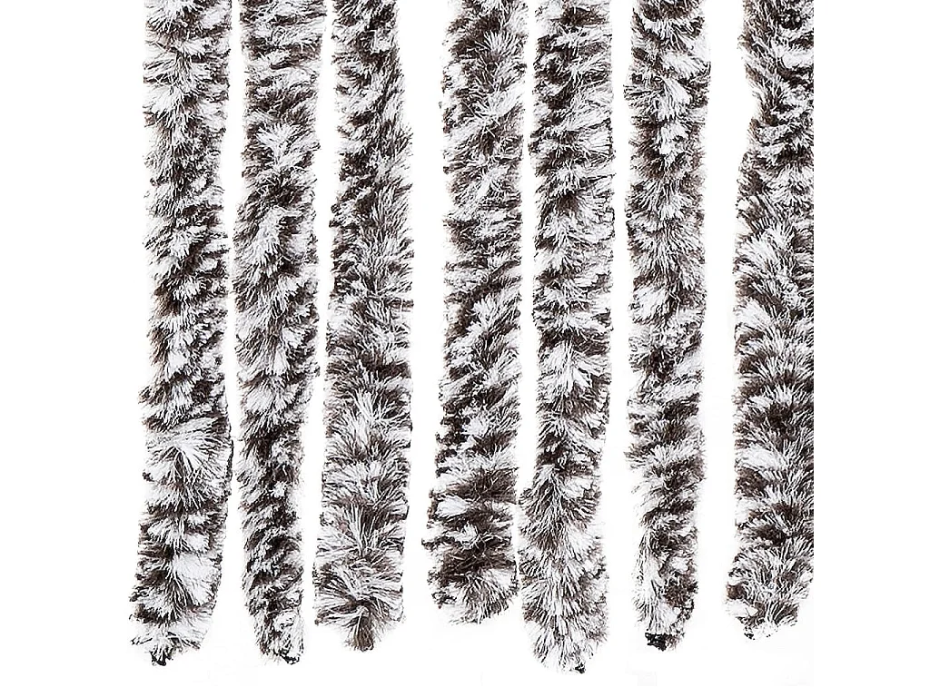 Braunes und beiges Moskitonetz 118x220 cm Chenille