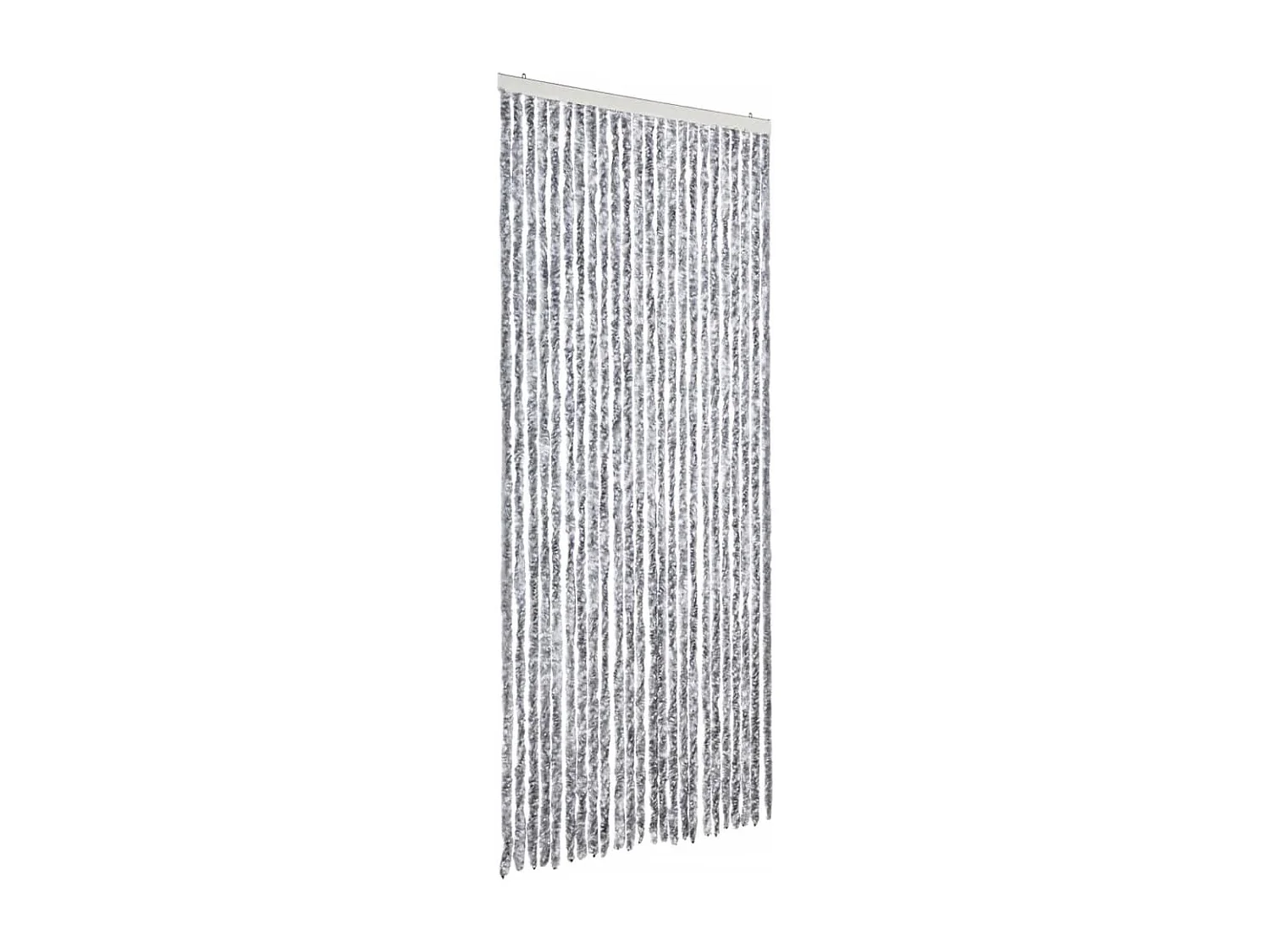 Moustiquaire Blanc et gris 100x220 cm Chenille