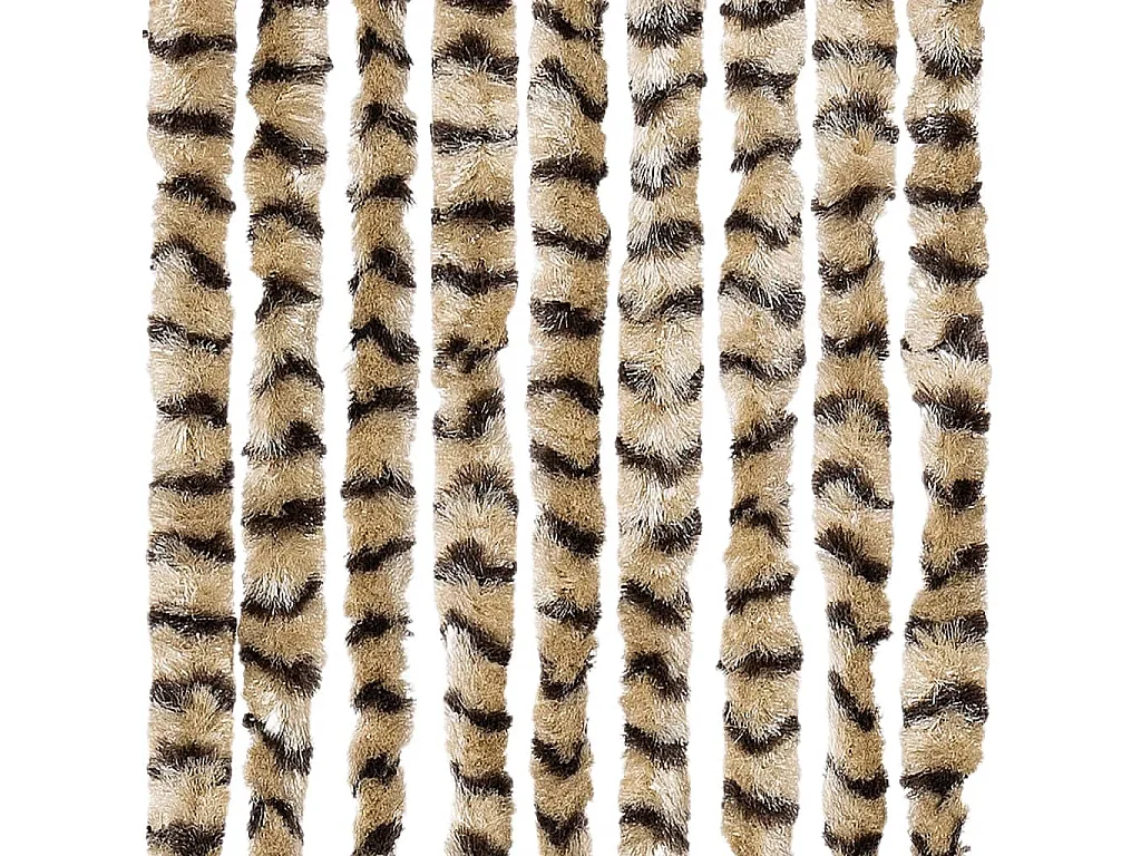 Beiges und braunes Moskitonetz 100x220 cm Chenille