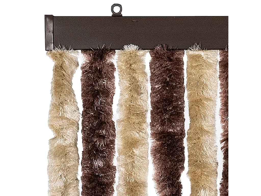Moskitonetz aus Chenille, beige und hellbraun, 118x220 cm