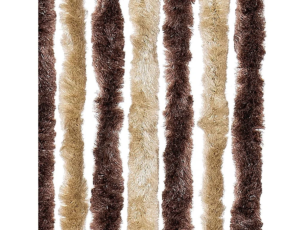 Moustiquaire beige et marron clair 118x220 cm chenille