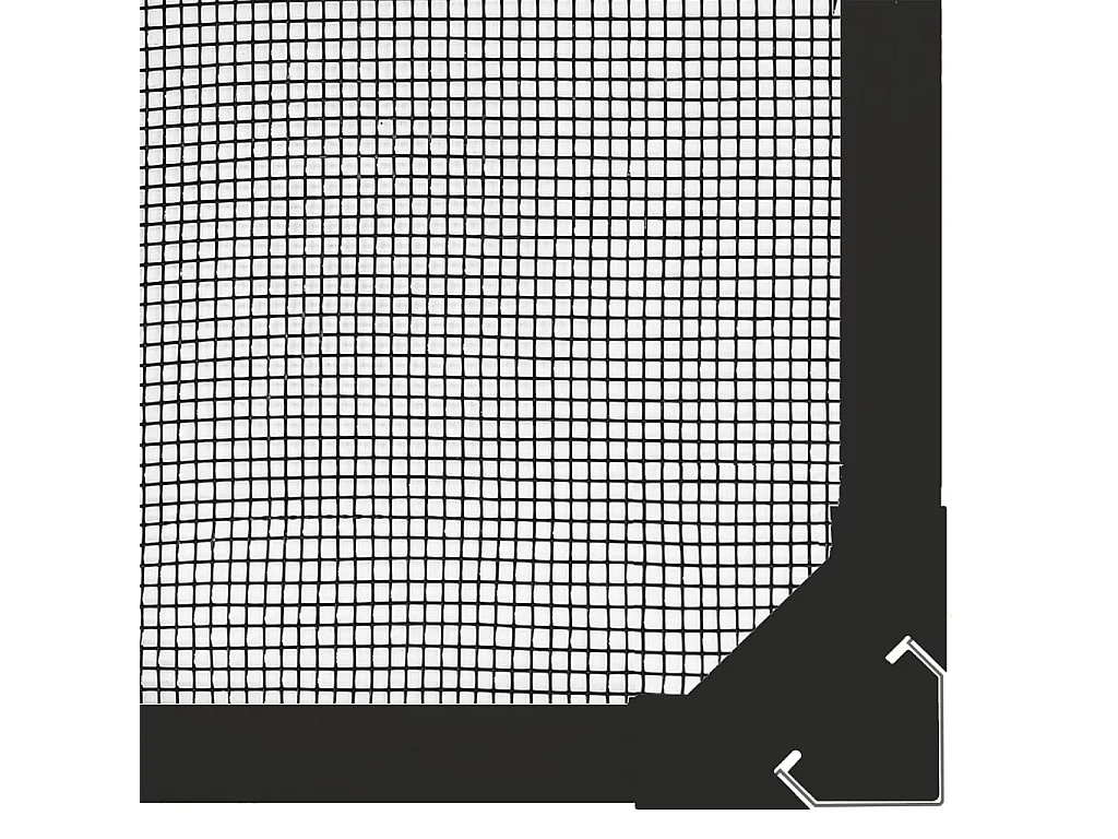 Magnetisch hor voor ramen antraciet 100x120 cm