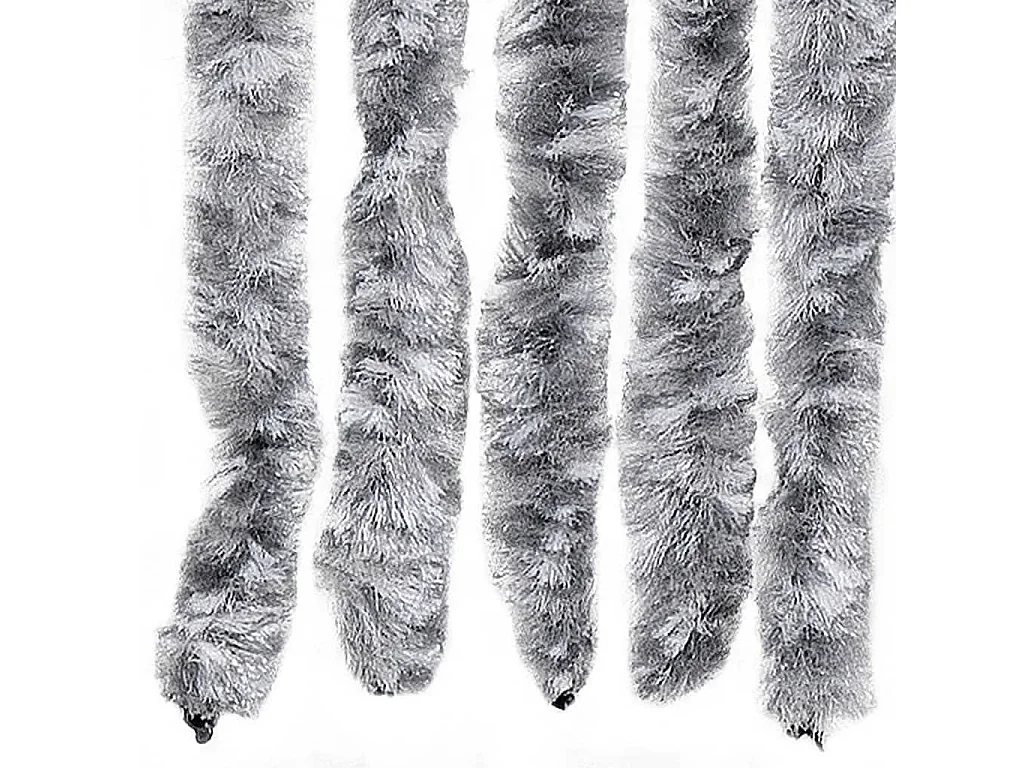 Moustiquaire Blanc et gris 90x200 cm Chenille