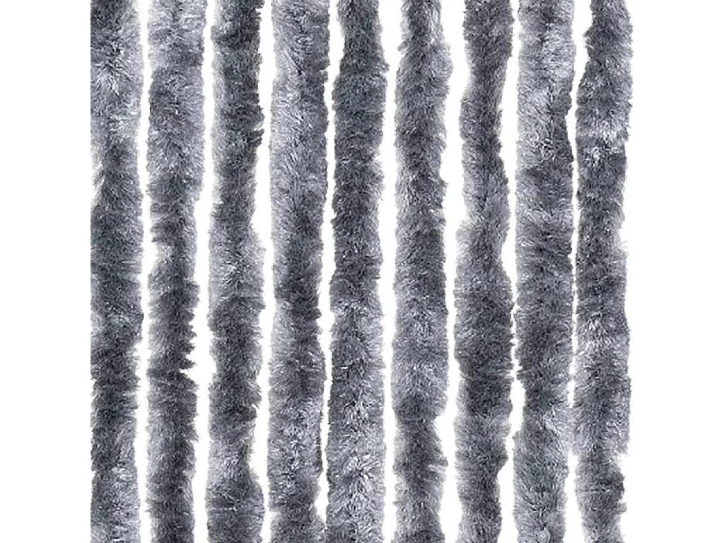 Silberner Fliegenvorhang 100x200 cm Chenille
