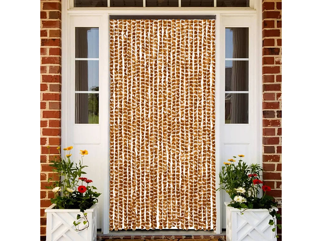 Mosquiteiro Ocre e branco 100x220 cm Chenille