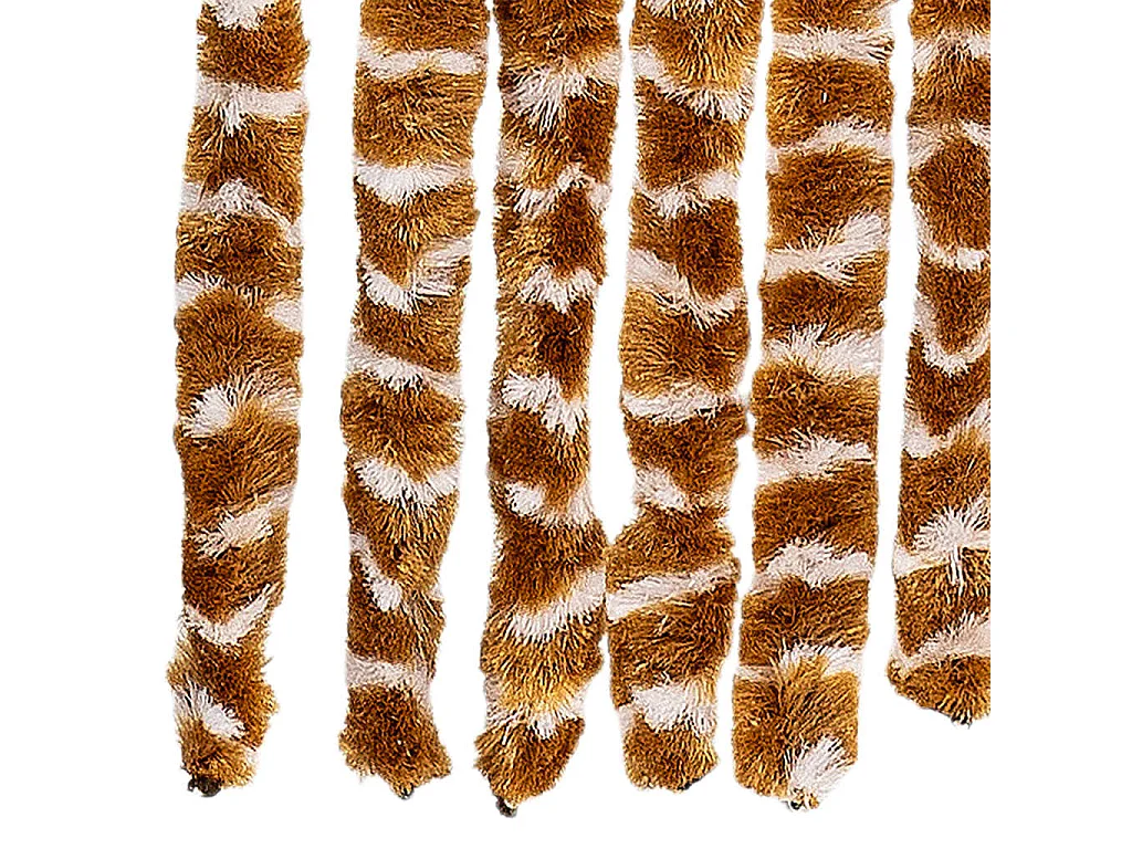 Moustiquaire Ocre et blanc 100x220 cm Chenille