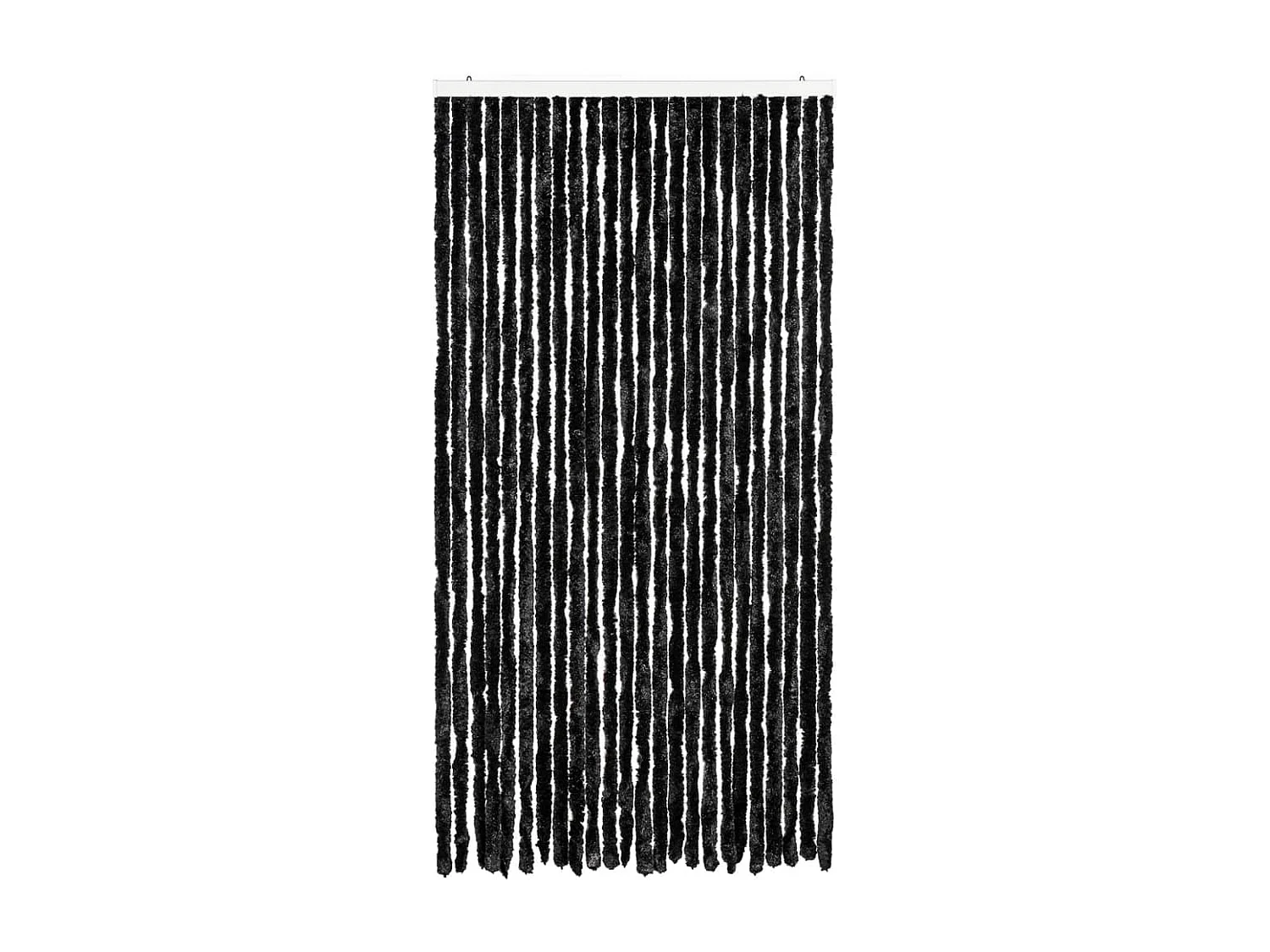 Rideau anti-mouches anthracite 100x230 cm chenille