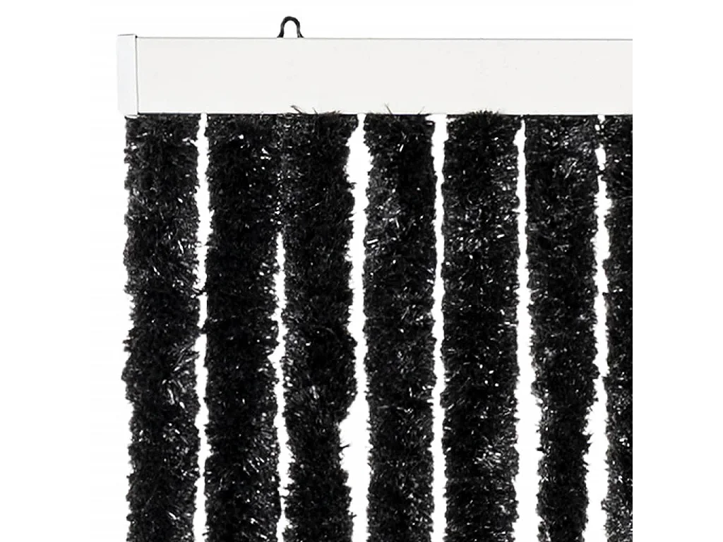 Rideau anti-mouches anthracite 100x230 cm chenille