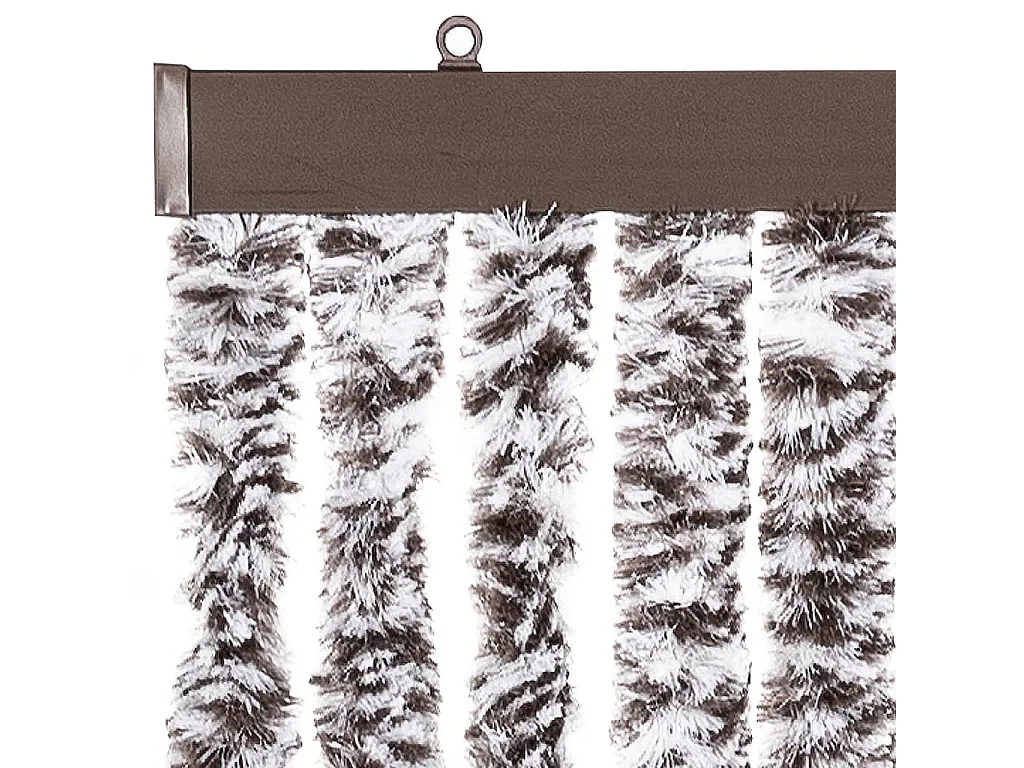 Moustiquaire Marron et beige 56x200 cm Chenille