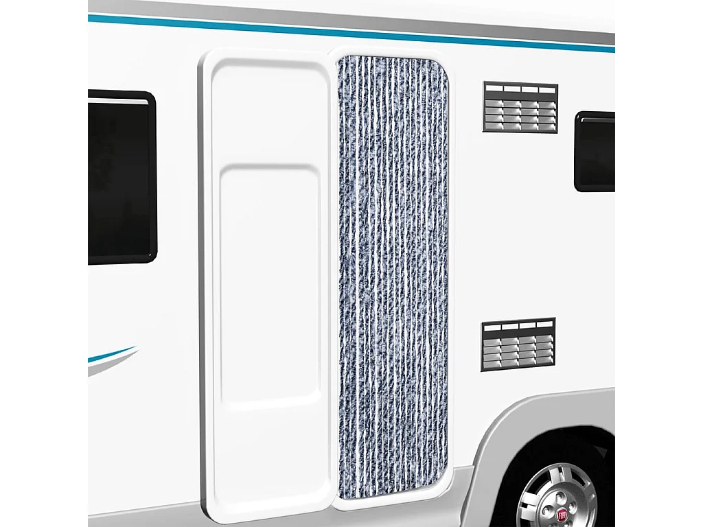 Mosquiteiro azul, branco e prata 56x185 cm Chenille