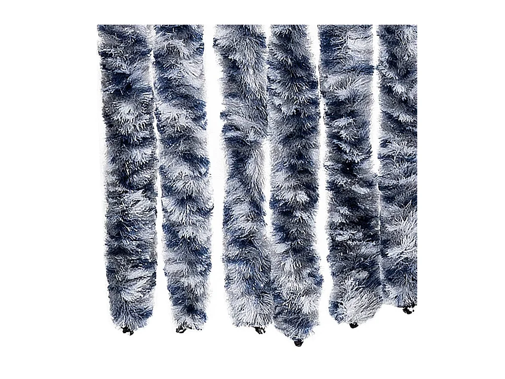 Mosquiteiro azul, branco e prata 56x185 cm Chenille