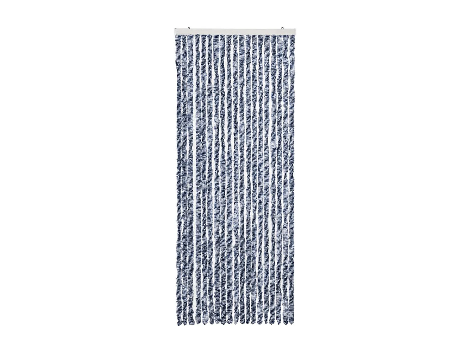Moustiquaire Bleu blanc et argenté 56x185 cm Chenille