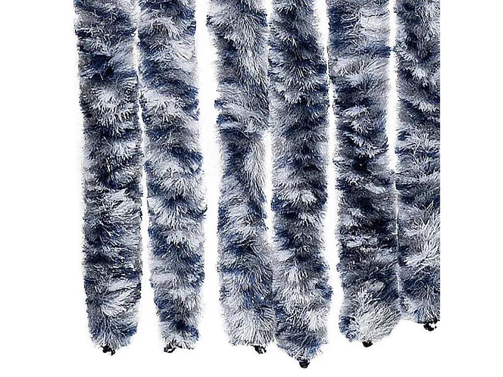 Moustiquaire Bleu blanc et argenté 56x185 cm Chenille